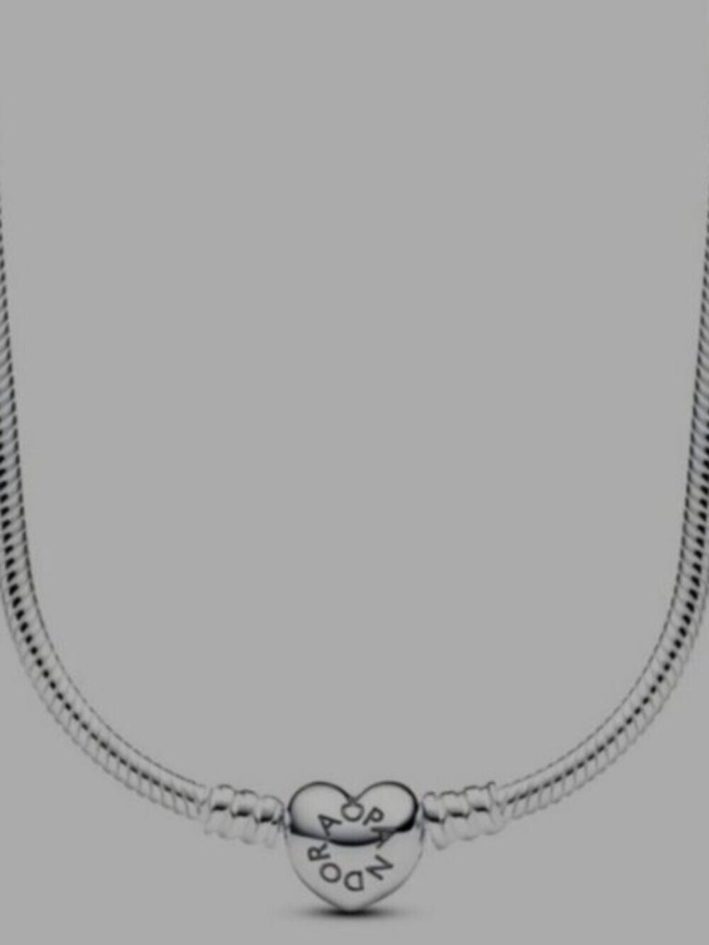 Pandora Moments Heart Clasp Snake Chain Necklace